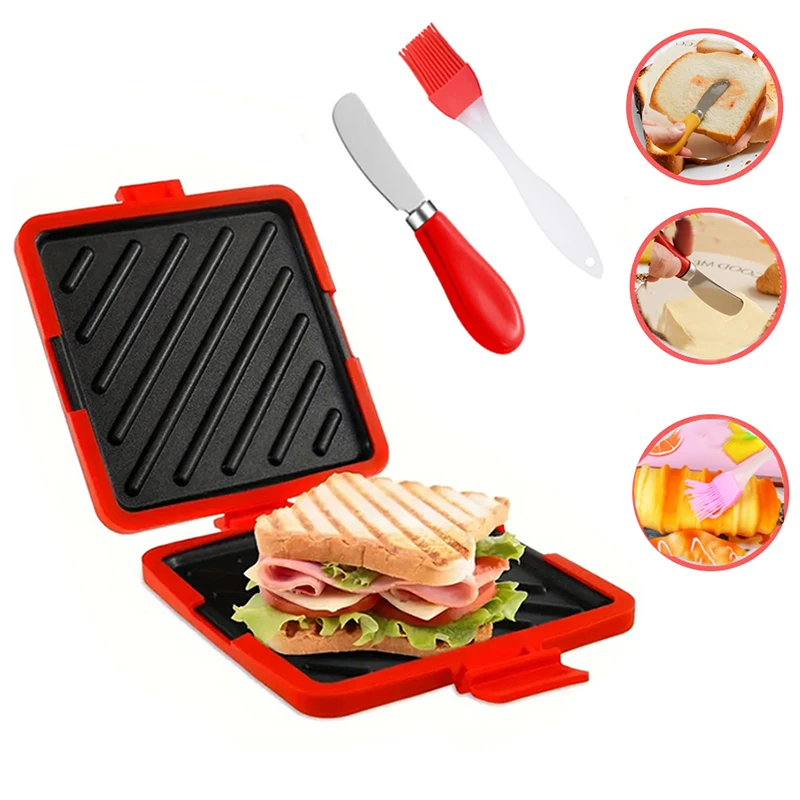 Kitchen Gadgets Baking - Zestaw 3 tosterek do kanapek z