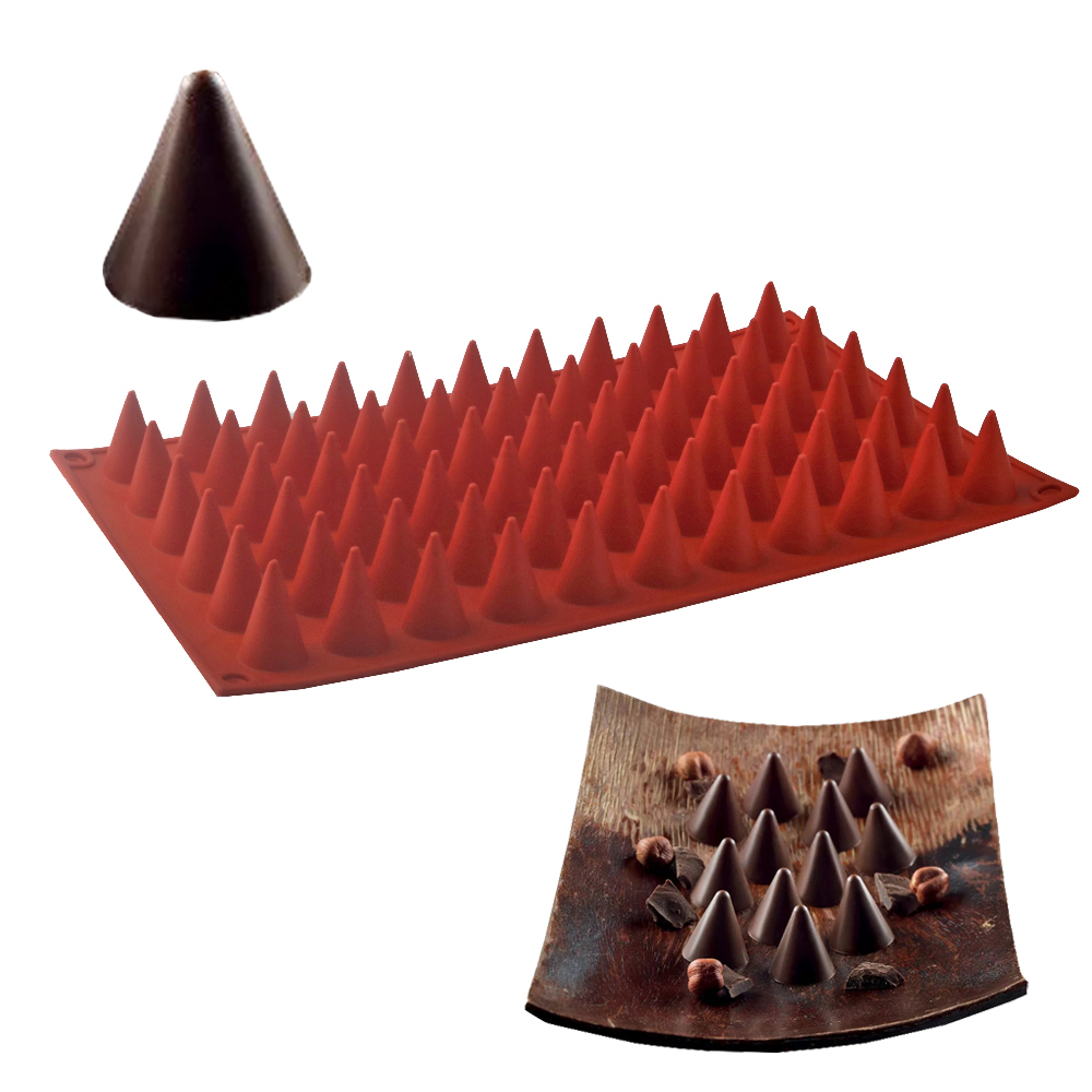 Kitchen Gadgets Baking - 66-Cell Cone Chocolate Baking Mold Food