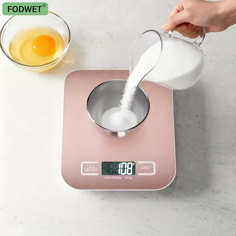 Digital Kitchen Scale - Waga Kuchenna Różowa 10Kg/1G 5Kg/1G, Duża