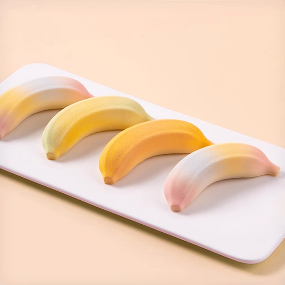Kitchen Gadgets Baking - 6 lub 12 komórek Banana Design