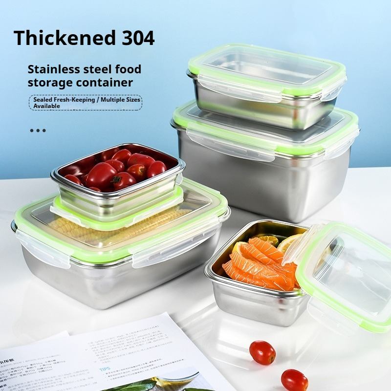 Kitchen Gadgets Storage - Zestaw pojemników na lunch ze stali
