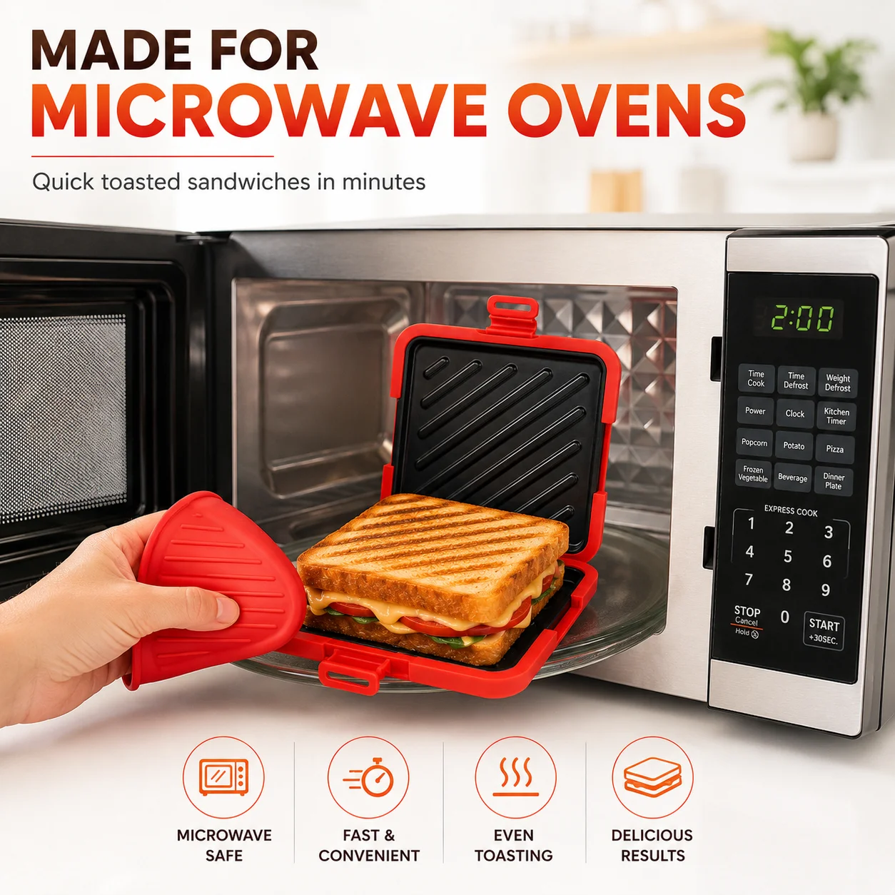 Mikrofalowa opiekaczka do kana – Breakfast Sandwich Maker recenzja i cena