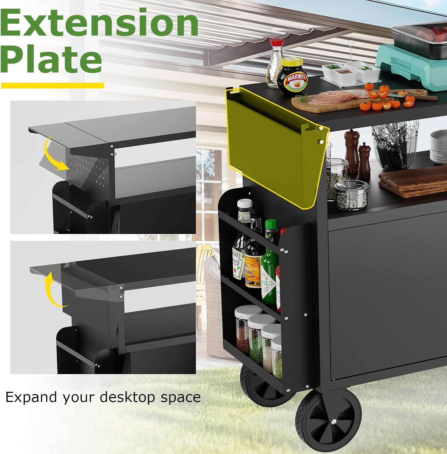 Wózek-grill zewnętrzny ze stoł – Kitchen Gadgets Storage recenzja i cena