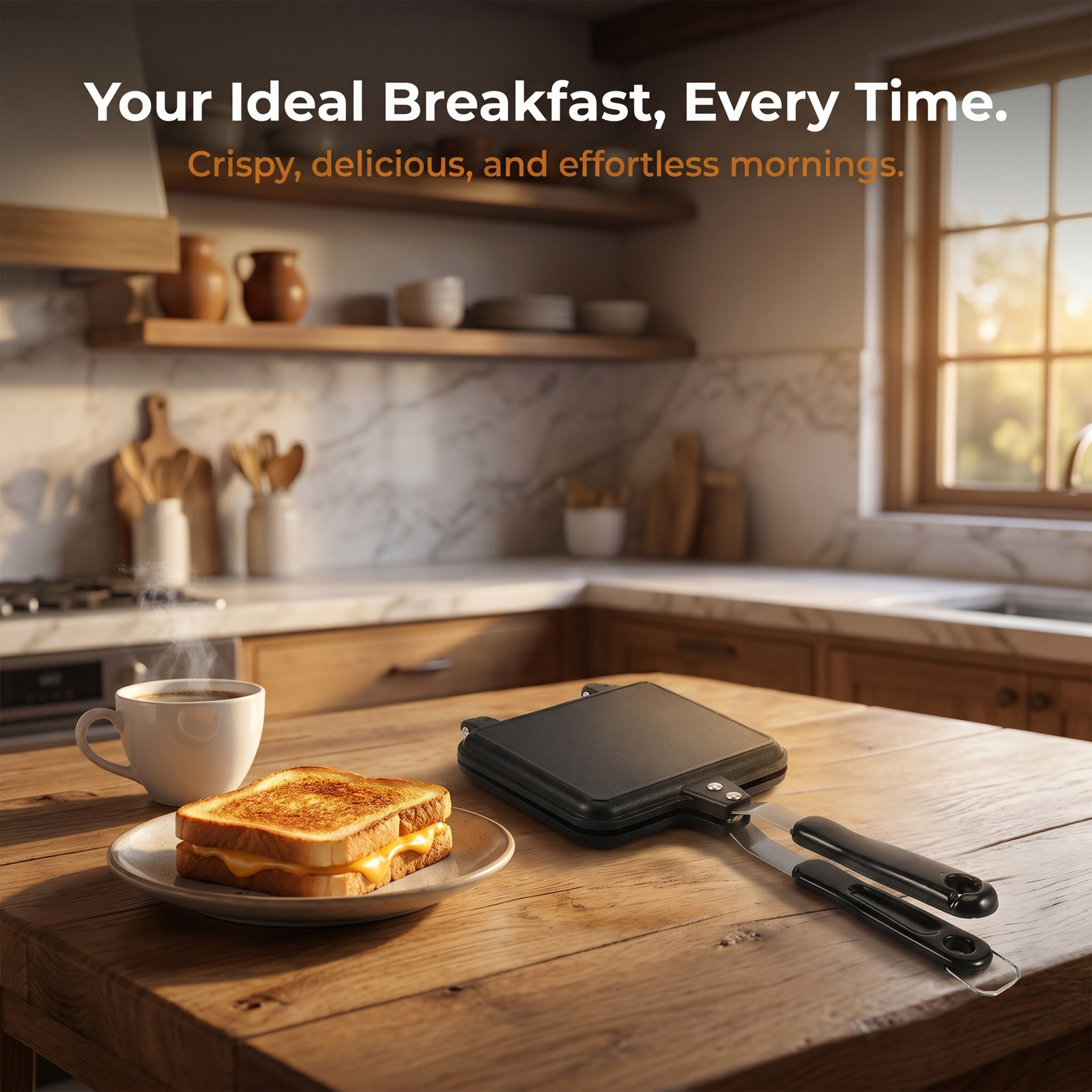Dwustronna patelnia do kanapek – Breakfast Sandwich Maker recenzja i cena