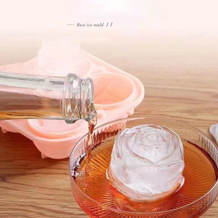 Formy do lodu 3D Rose 4 otwory – Kitchen Gadgets Baking recenzja i cena