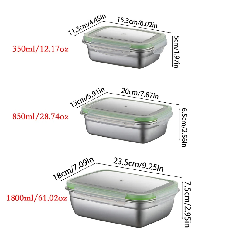 Zestaw pojemników na lunch ze  – Kitchen Gadgets Storage recenzja i cena