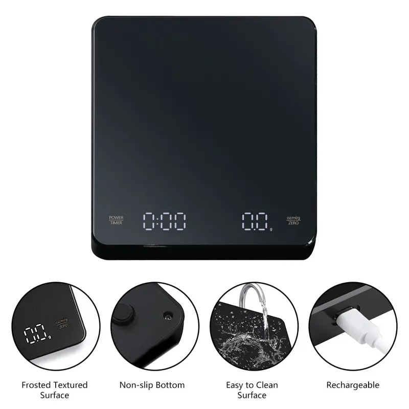 Cyfrowa waga do kawy z timerem – Digital Kitchen Scale recenzja i cena