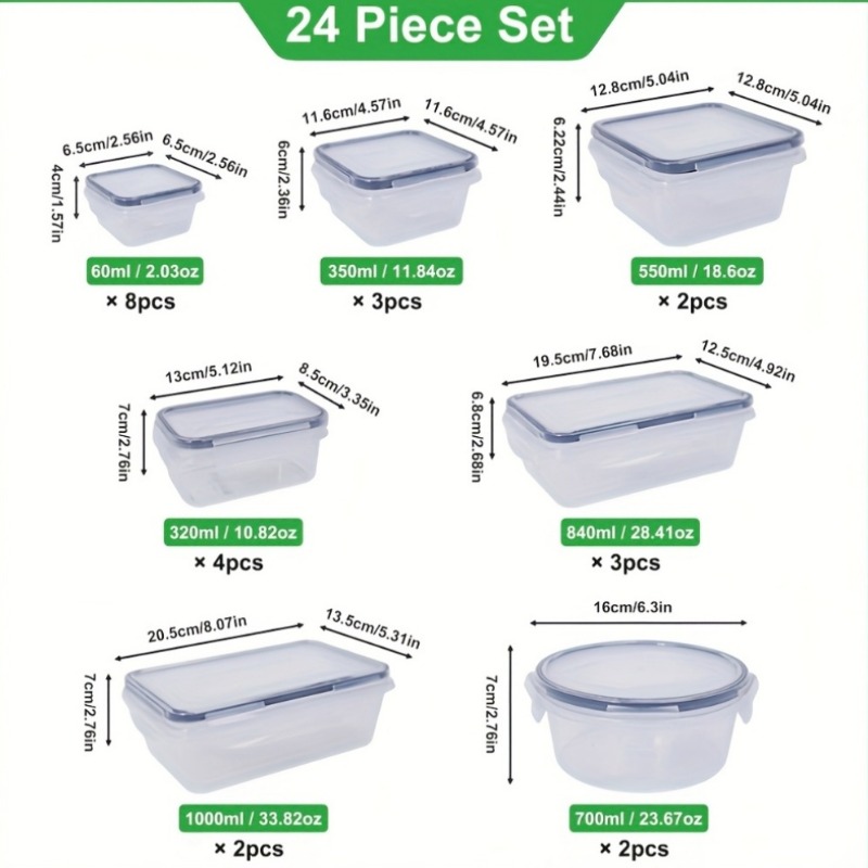 48-częściowy zestaw pojemników – Kitchen Gadgets Storage recenzja i cena