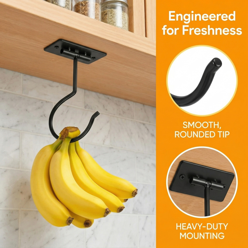 Czarny metalowy samoprzylepny  – Kitchen Gadgets Storage recenzja i cena